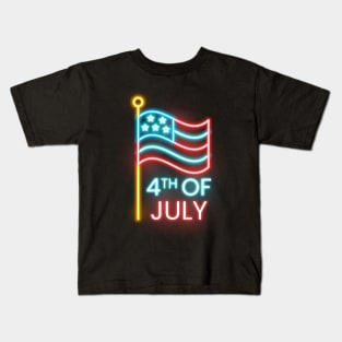 4th Of July Neon Kids T-Shirt